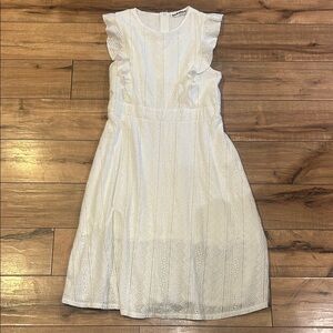 Eco Wish White Midi Dress Graduation Bridal Shower Wedding